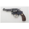 Image 1 : Smith & Wesson pre-Model 10 DA revolver, 5  screw, .38 Special cal., 4” barrel, blue  finish, checke