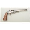 Image 1 : Smith & Wesson No. 2 Army tip-up revolver,  .32 cal., 6” barrel, extended replacement  grips, #_ _15