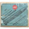Image 1 : Early box of 20 Central Fire UMC military  cartridges in two piece cardboard box that  has been shri