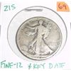 Image 1 : 1921-S Liberty Walking Silver Half Dollar *EXTREMELY RARE KEY DATE FINE-12 GRADE*!!