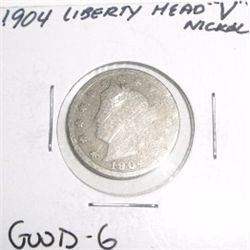 1904 Liberty Head "V" Nickel *GOOD-6 CONDITION*!!