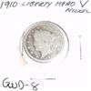 Image 1 : 1910 Liberty Head "V" Nickel *GOOD-8 CONDITION*!!