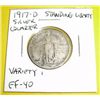 Image 1 : 1917-D Standing Libertyr Silver Quarter TYPE 1 *EXTREMELY RARE EXTRA FINE-40 GRADE*!!