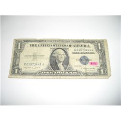 1935 Series G Silver Certificate $1 Bill Serial # C01573441J!!