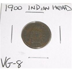 1900 Indian Head Penny *VERY GOOD-8 GRADE*!!!