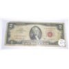 Image 1 : 1963 Series $2 Red Seal Bill *VERY GOOD GRADE* Serial # A06865834A!!