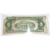 Image 2 : 1928 Series F $2 Red Seal Bill *FINE GRADE* Serial # D39105522A!!