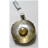 Image 1 : Blister Pearl Pendant set in Solid Sterling Silver *STAMPED .925* Mounting!! Total weight of Pendant