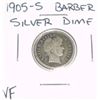 Image 1 : 1905-S Barber Silver Dime *VERY FINE GRADE*!!