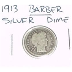 1913 Barber Silver Dime!!