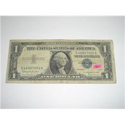 1957 Series B $1 Silver Certificate Serial # S48907052A!!