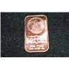 Image 1 : 2012 Copper Ingot, .999 fine 1 oz.