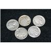 Image 1 : Buffalo nickel, lot of 5, various conditions, NO DATE