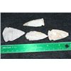 Image 1 : Vintage Indian Arrowhead, lot of 4