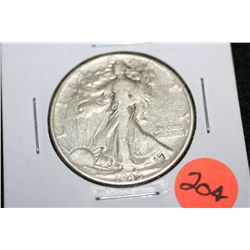 1945 Walking Liberty half dollar