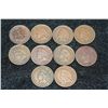 Image 1 : Indian Head penny, various dates & conditions, lot of 10
