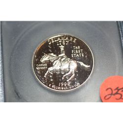 1999-S Delaware State quarter, ICG graded, PR69 DCAM