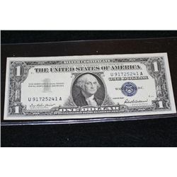 1957 US Silver Certificate $1, Blue Seal, #U91725241A