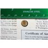Image 2 : Miniature Solid 14K Gold JFK Memorial half dollar