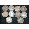 Image 1 : Indian Head penny, various dates & conditions, lot of 10