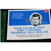 Image 1 : Miniature Solid 14K Gold JFK Memorial half dollar