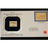 Image 2 : 1912-3 First Day Issue 22K Gold Replica Stamp 2/stamps, Ten Cent Discovery of San Francisco Bay