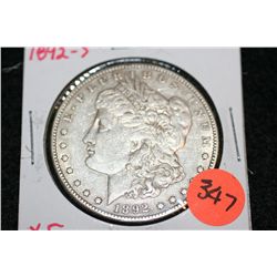 1892-S Silver Morgan one dollar, XF