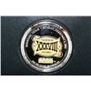 Image 2 : 2004 NFL SuperBowl 38-Panthers Vs Patriots, limited edition two-tone,  commerative flip coin, .999 f