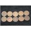 Image 1 : Indian Head penny, various dates & conditions, lot of 10