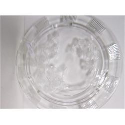 Crystal Sharon cake plate footed -11 1/2"