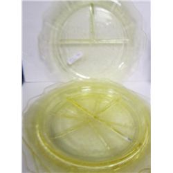 4 pc  Yellow Princess closed handle grill plate