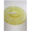 Image 1 : 10 pc Block optic yellow salad plates-6 1/2"