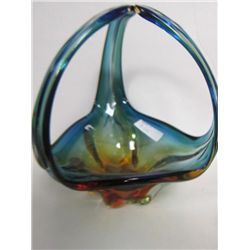 Murano glass basket