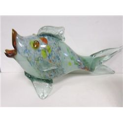 Large Murano fish standing on fins