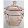 Image 1 : Pink Mayfair cookie jar with lid-7 1/2"