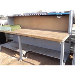 BUTCHER BLOCK WORK BENCH