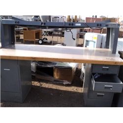 BUTCHER BLOCK WORK BENCH