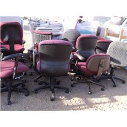 RED CASTERED CHAIRS ***12 TIMES THE MONEY***