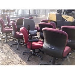 RED CASTERED CHAIRS ***18 TIMES THE MONEY***
