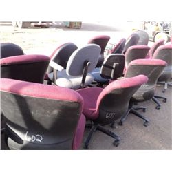 RED CASTERED CHAIRS ***12 TIMES THE MONEY***