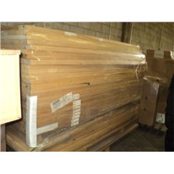 PALLET OF 80" CARVED WOOD DOORS