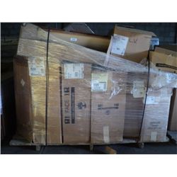 PALLET OF WOOD HANGING KITCHEN CABINETS