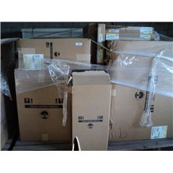 PALLET OF WOOD HANGING KITCHEN CABINETS