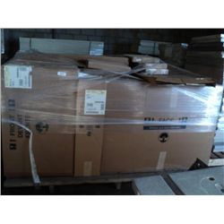 PALLET OF WOOD HANGING KITCHEN CABINETS