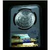 Image 2 : NGC 1883-p Morgan Dollar Graded Choice Uncirculated ms64  NGC