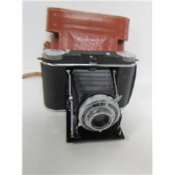 Ansco camera in leather case