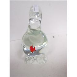 Crystal duck-Murano glass with gold fish