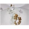 Image 1 : 2 piece crystal-cat with butterfly and unicorn