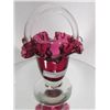 Image 1 : Cranberry ruffled top  basket