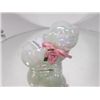 Image 1 : Fenton iridized pig with pink flower and bow